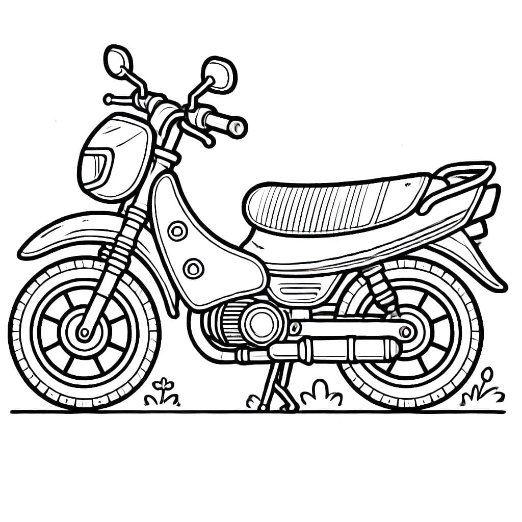 Dessin De Moto Pour Les Enfants coloring page