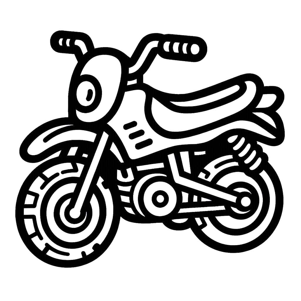 Dessin De Moto coloring page