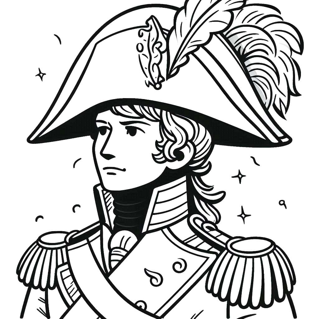 Dessin De Napoléon Bonaparte Pour Les Enfants coloring page