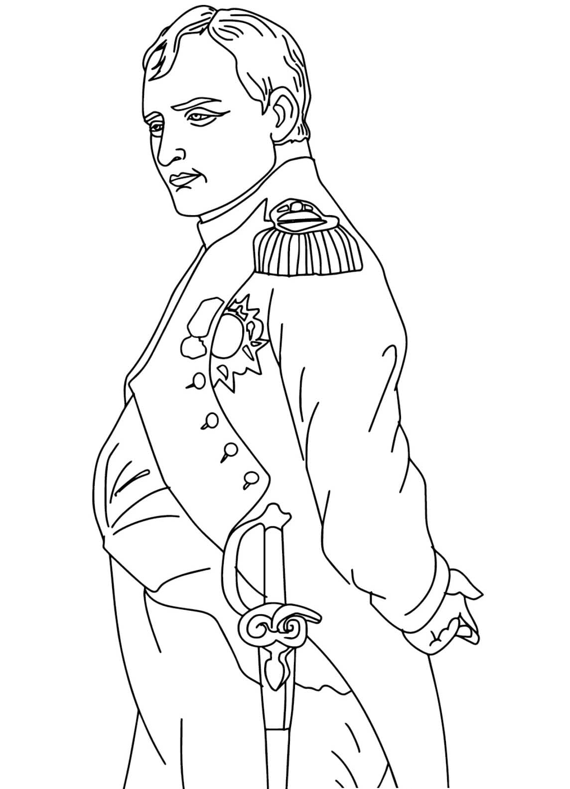 Dessin De Napoléon Bonaparte coloring page