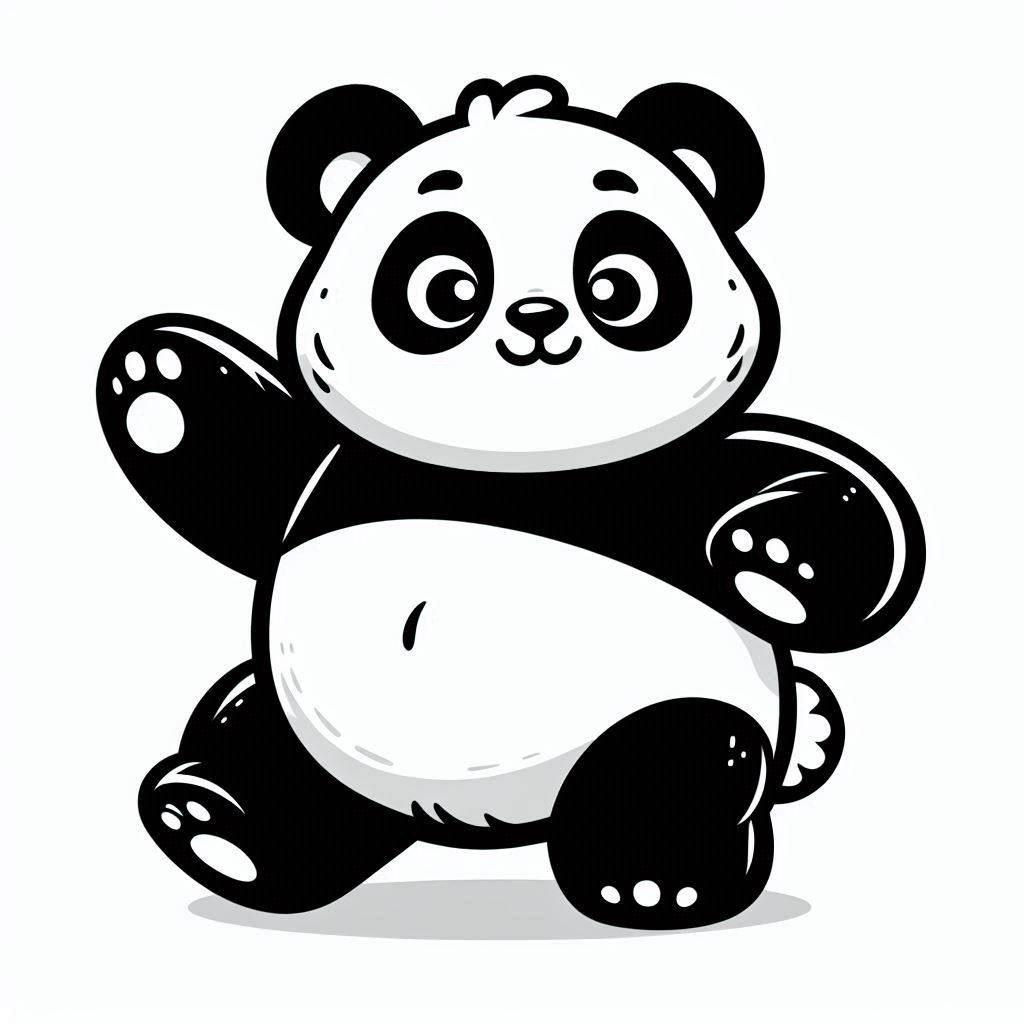 Coloriage Dessin De Panda Dr le Imprimer T l charger Et Imprimer 