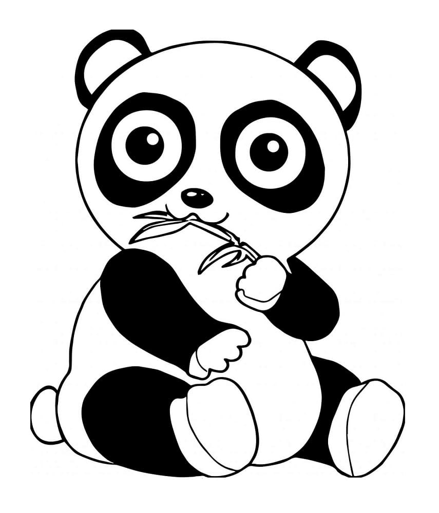 Dessin De Panda Super Mignon coloring page