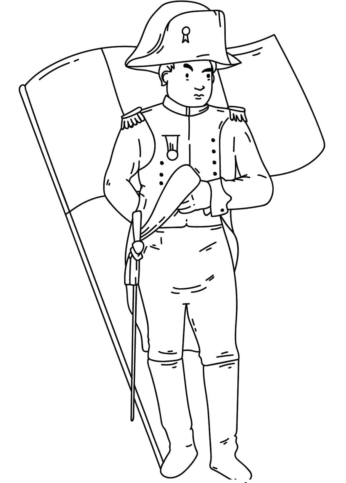 Dessin Gratuit De Napoléon Bonaparte coloring page