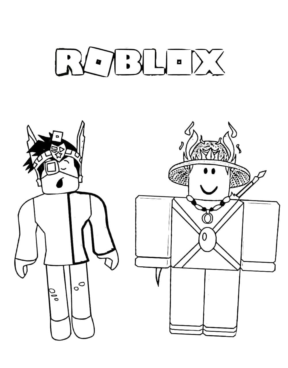 Dessin Gratuit de Roblox coloring page