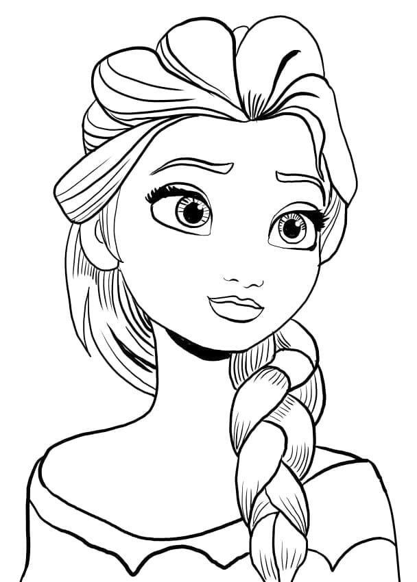 Coloriage Disney Elsa