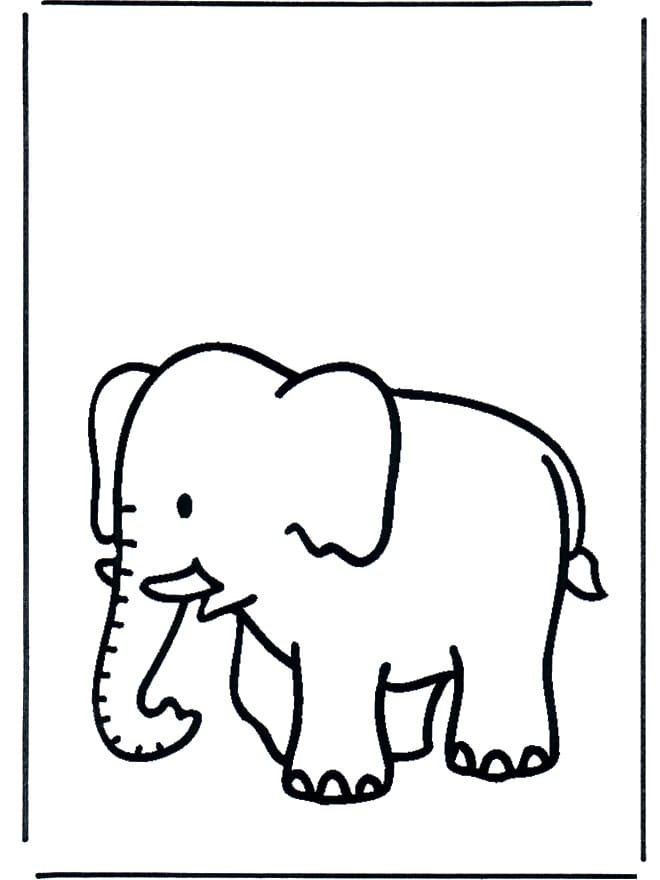 Éléphanteau coloring page