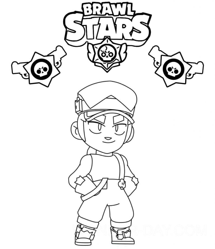 Coloriage Fang Brawl Stars