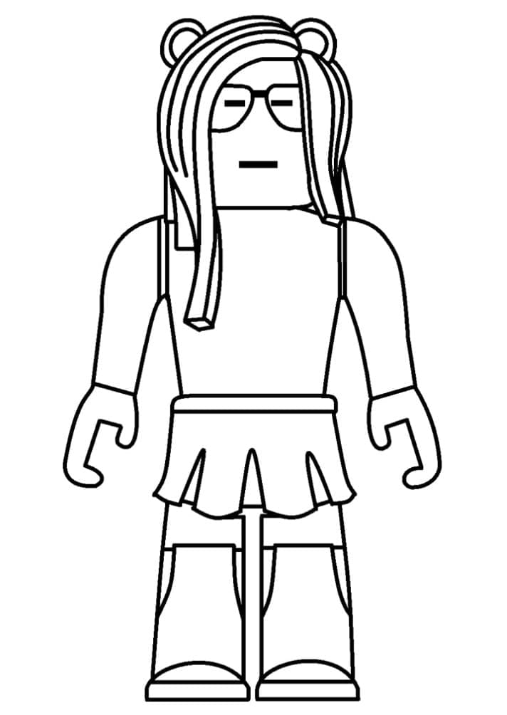 Coloriage Fille Roblox