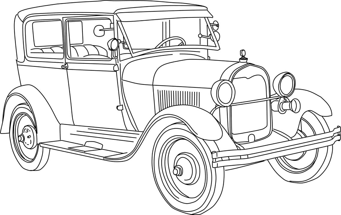 Coloriage Ford Model A (1928)