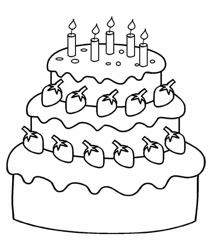 Coloriage G teau Anniversaire Imprimer Sur ColoriageEnfant Com Coloriage G teau Anniversaire Imprimer Sur ColoriageEnfant Com