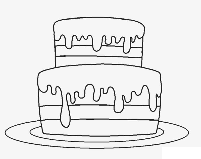 Gâteau Anniversaire Gratuit coloring page
