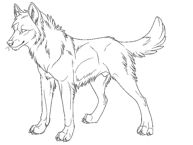 Grand Loup coloring page