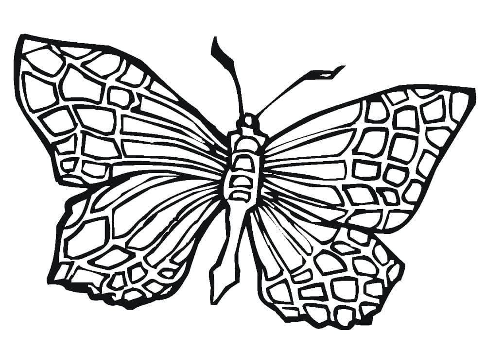 Grand Papillon coloring page