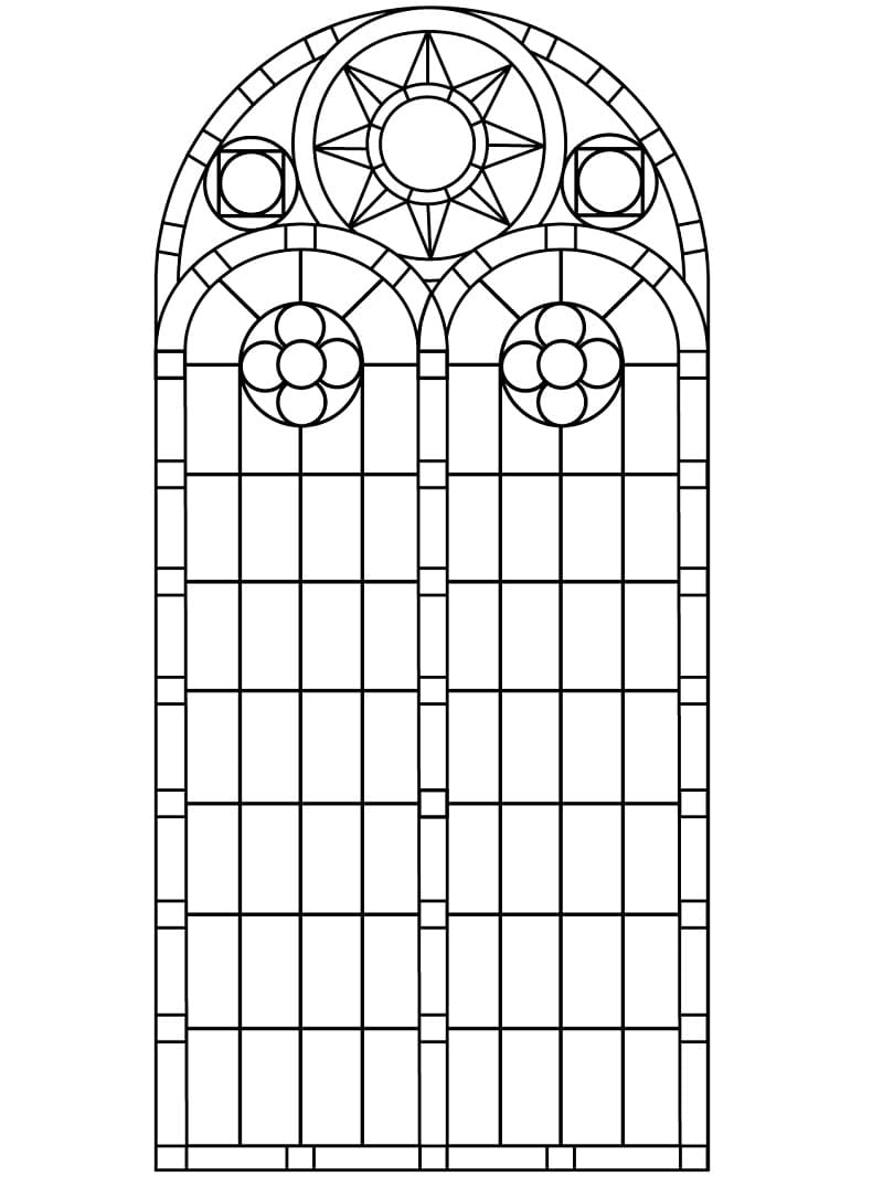 Grand Vitrail coloring page