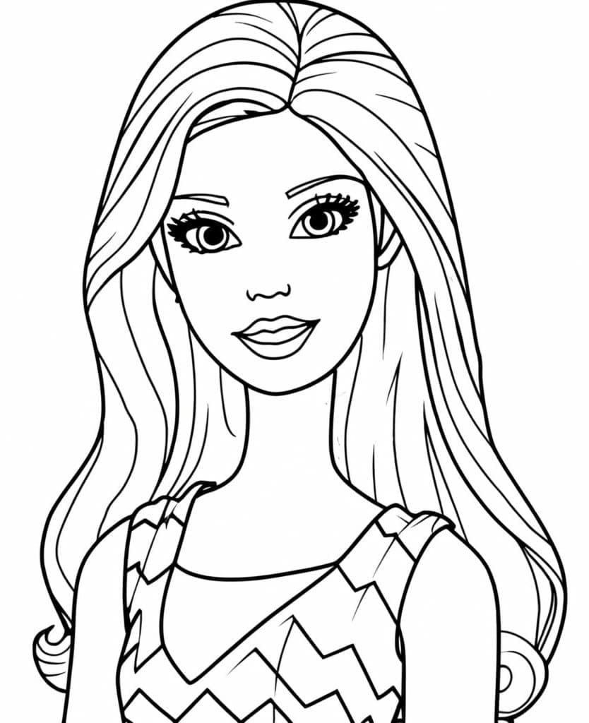 Image de Barbie coloring page