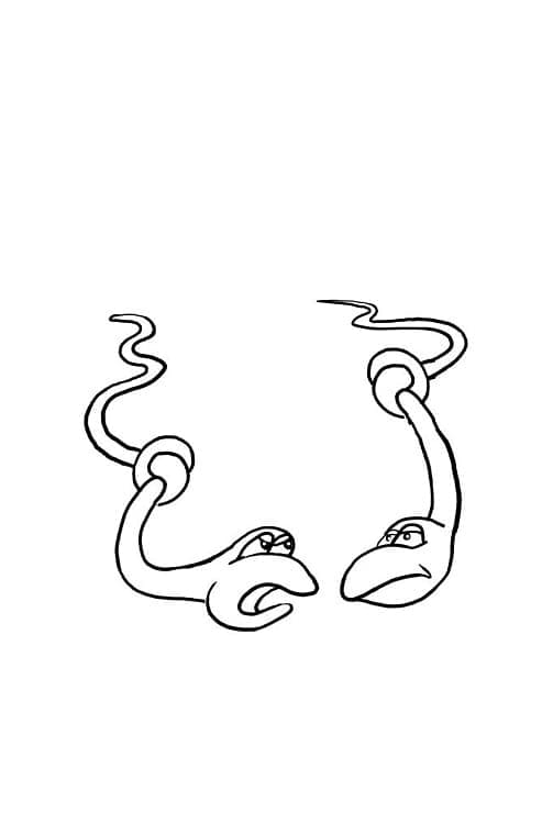 Image De Deux serpents coloring page