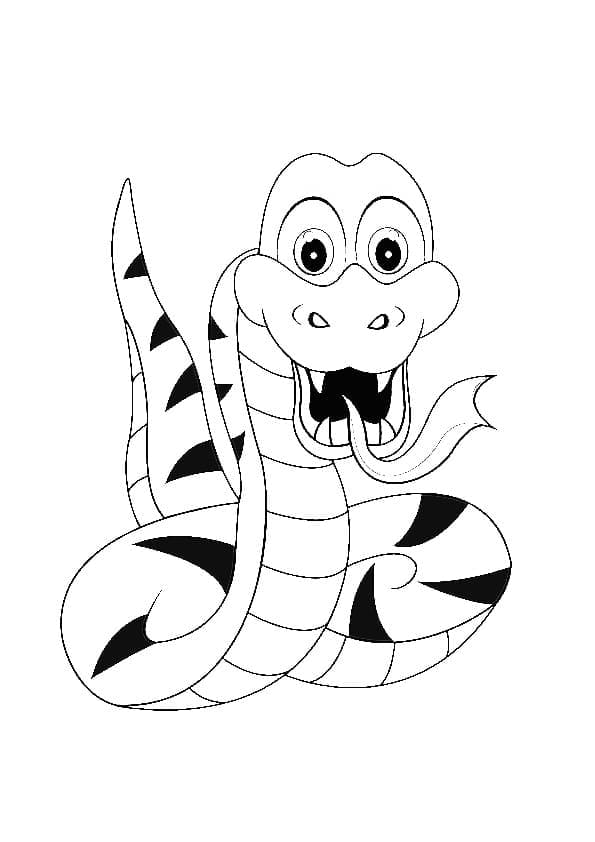 Image De Serpent Heureux coloring page