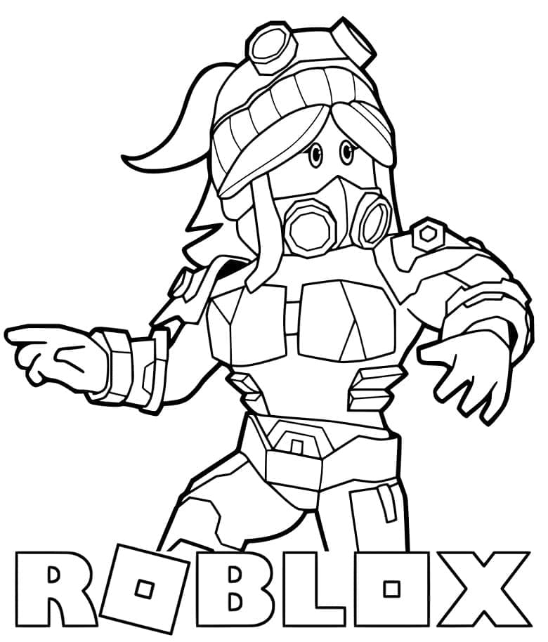 Impressionnant Roblox coloring page