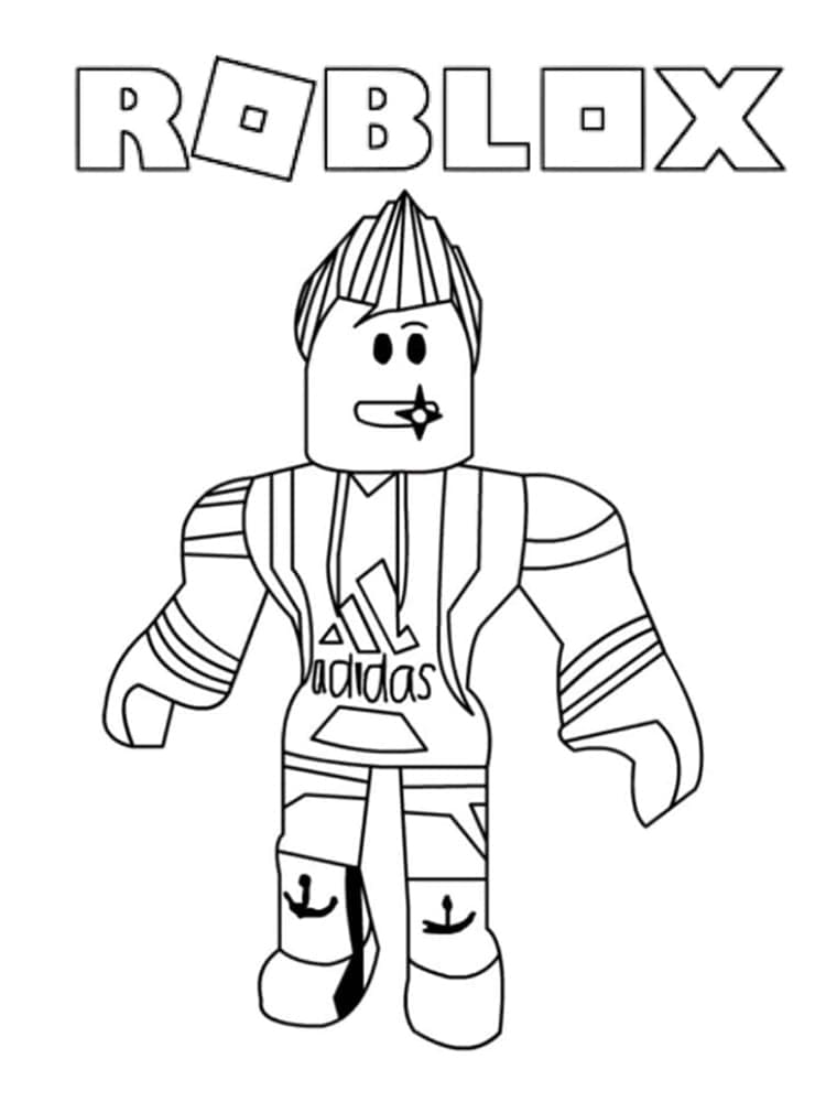 Jeu Vidéo Roblox coloring page