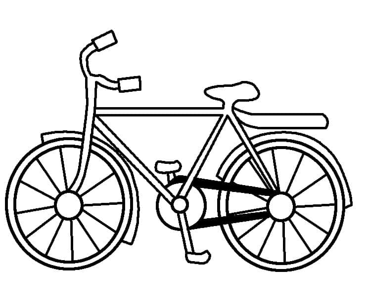 Joli Vélo coloring page