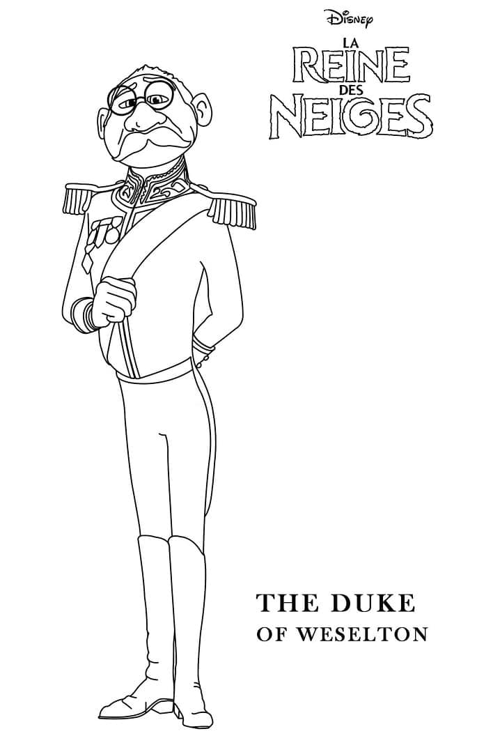 Le Duc de Weselton coloring page
