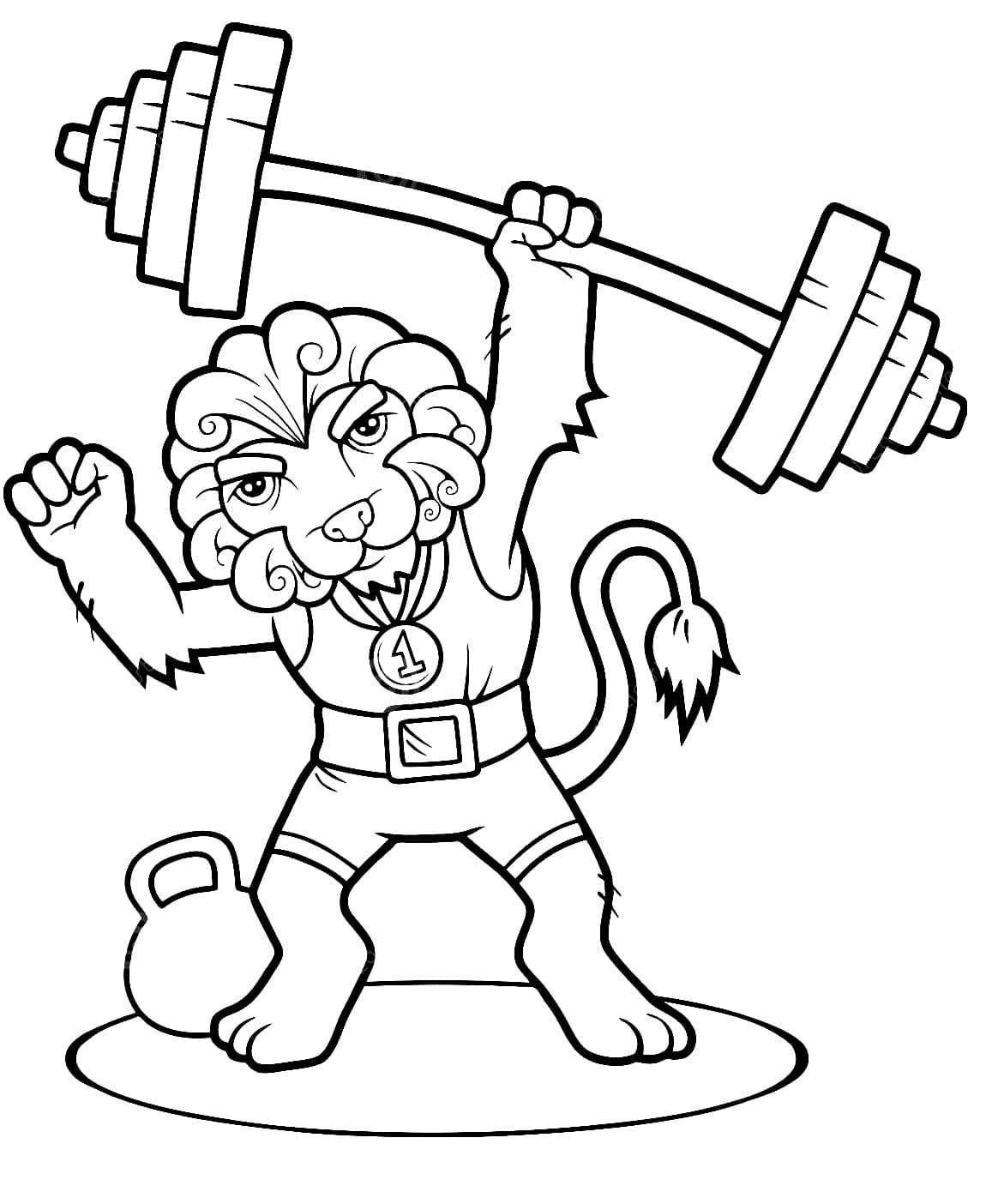 Lion Fort coloring page