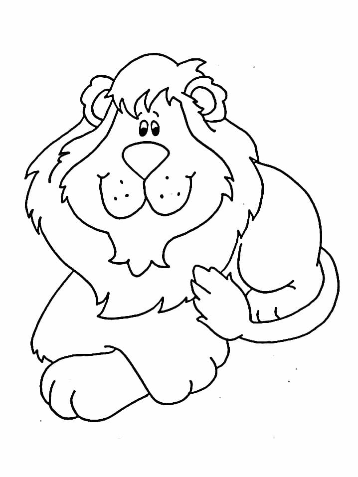 Coloriage Lion Pour Les Enfants