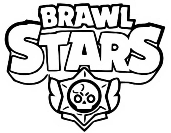 Coloriage Logo de Brawl Stars