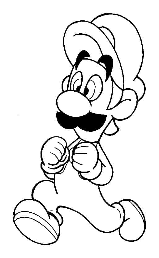 Luigi Court coloring page