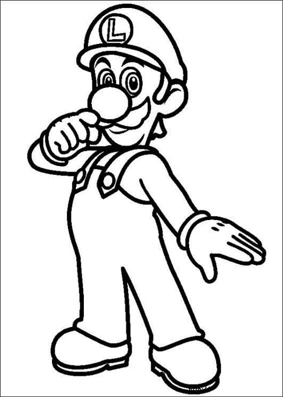 Luigi Gratuit coloring page