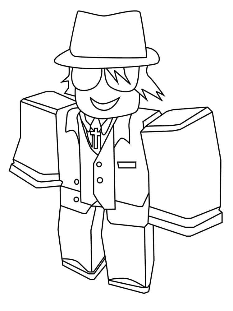 Mafia Roblox coloring page