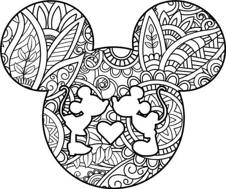 Mandala Disney Gratuit coloring page