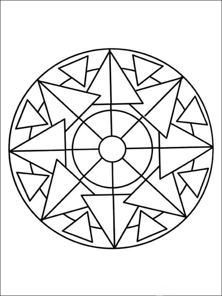 Mandala Simple 1 coloring page