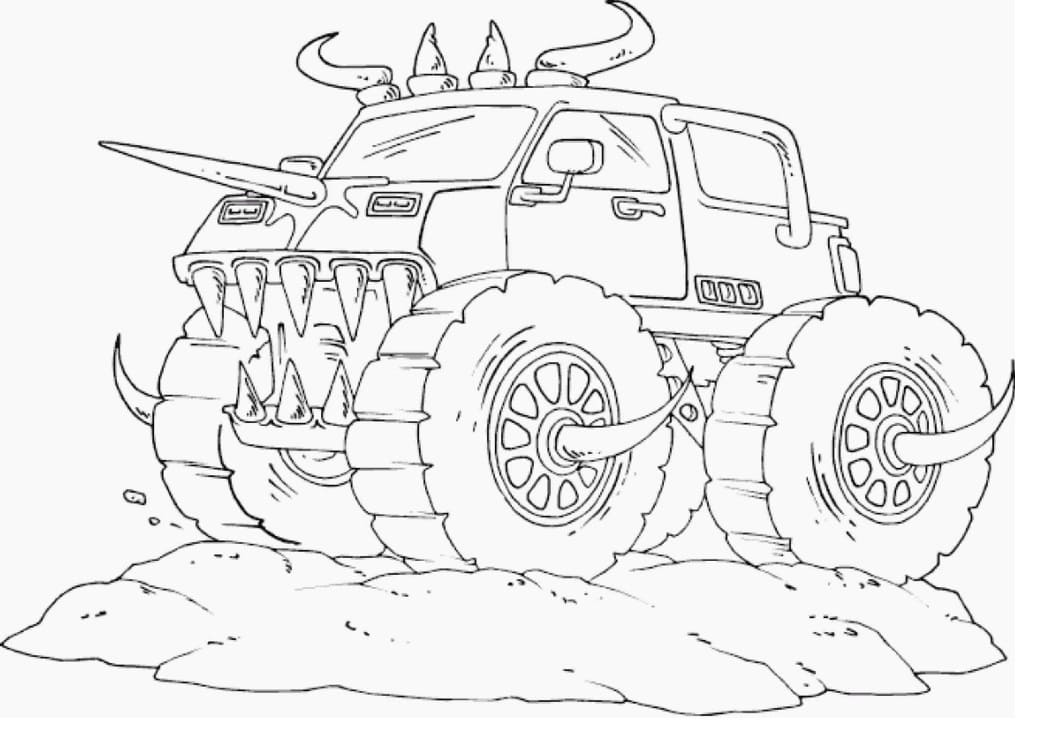 Monster Truck 1 coloring page