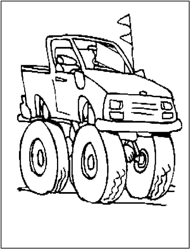 Coloriage Monster Truck 10