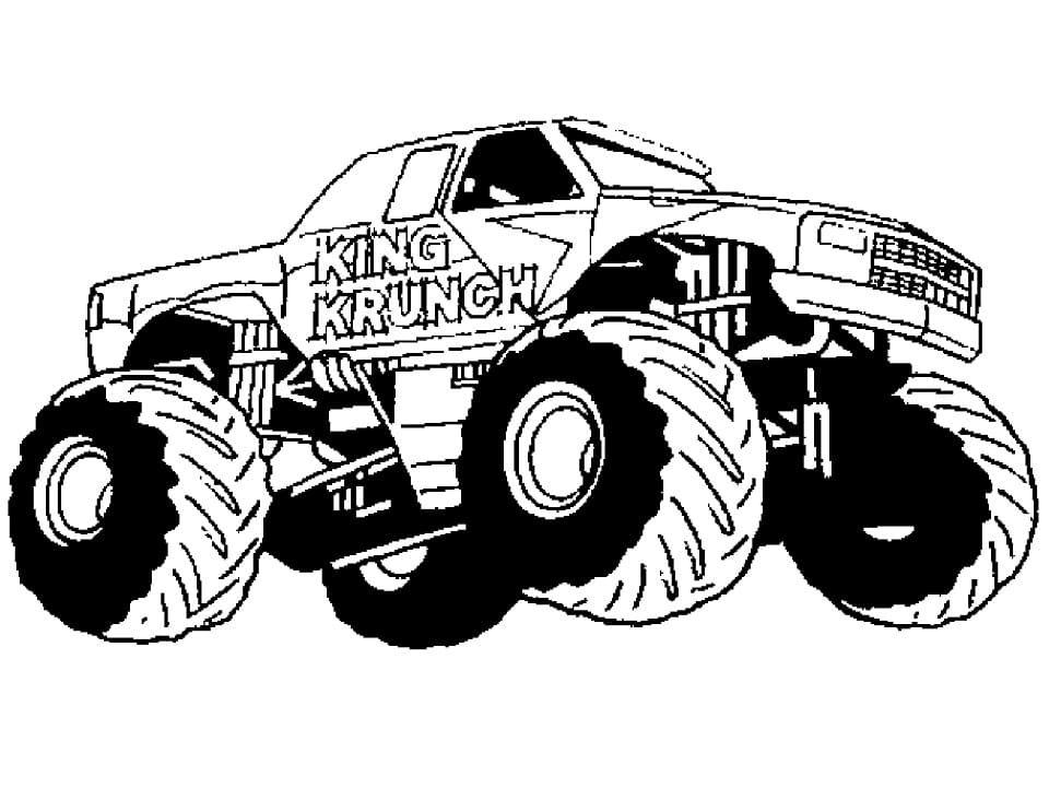 Coloriage Monster Truck 11