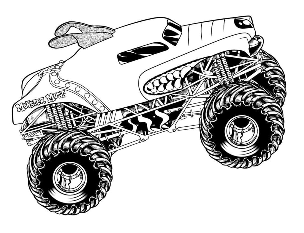Monster Truck 6 coloring page