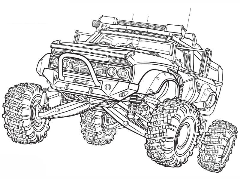Monster Truck 8 coloring page
