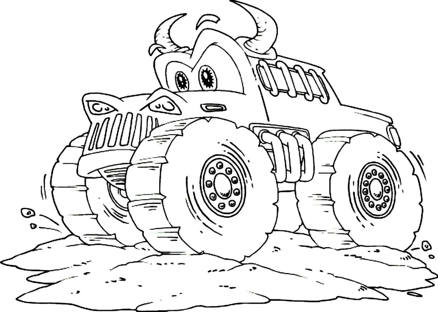 Monster Truck Imprimable Pour les Enfants coloring page