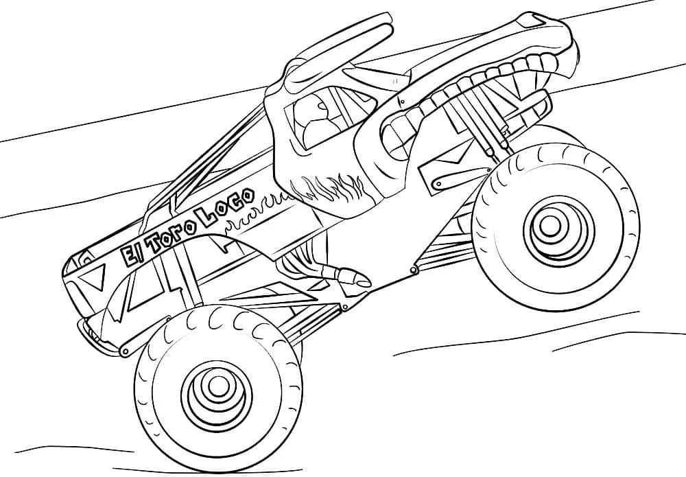 Monster Truck Pour Les Enfants De 1 An coloring page