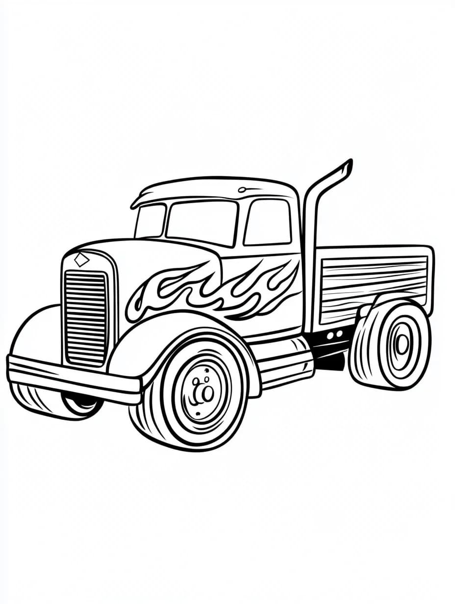 Monster Truck Pour Les Enfants De 4 An coloring page