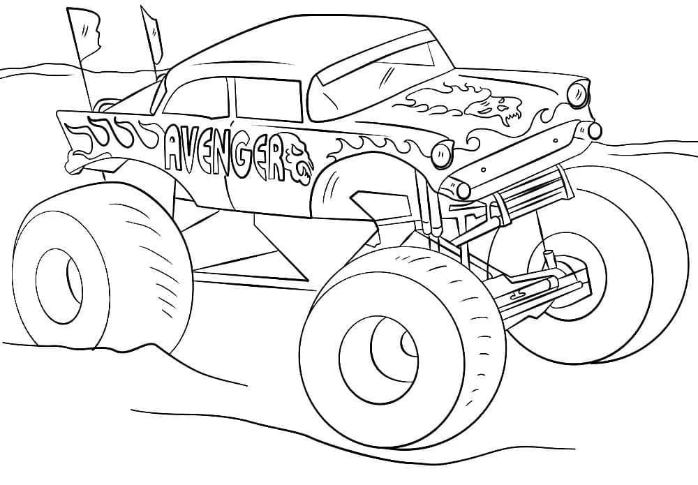 Monster Truck Pour Les Enfants De 5 An coloring page