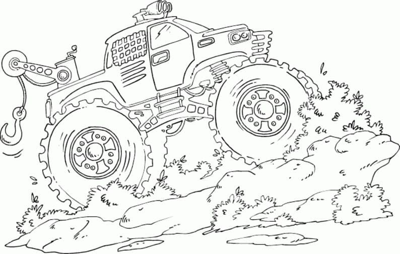 Monster Truck Pour Les Enfants coloring page
