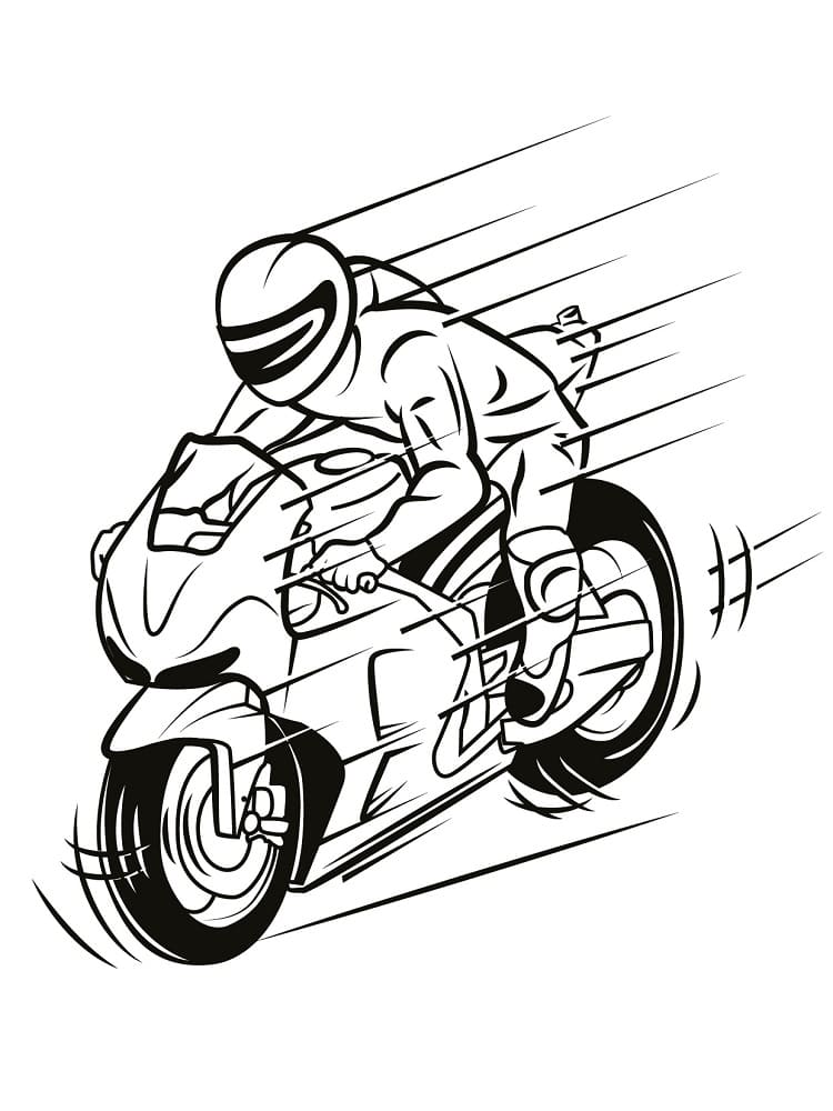 Moto 1 coloring page