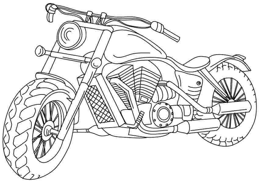 Moto 5 coloring page