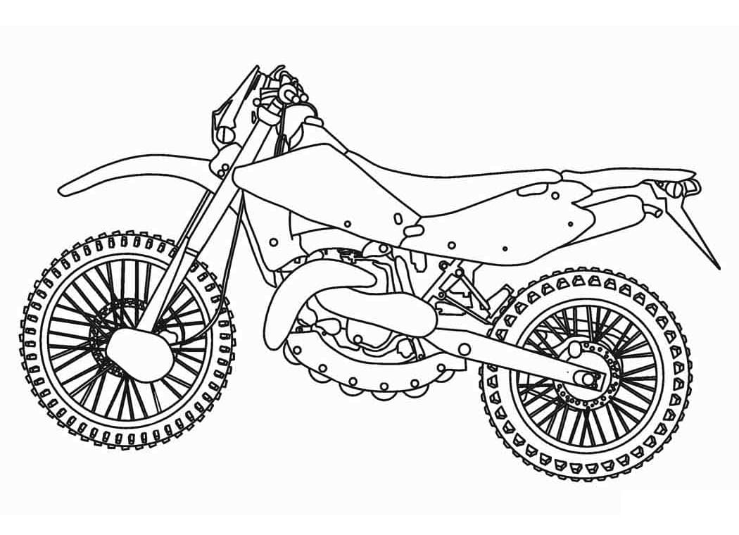 Moto Cross coloring page