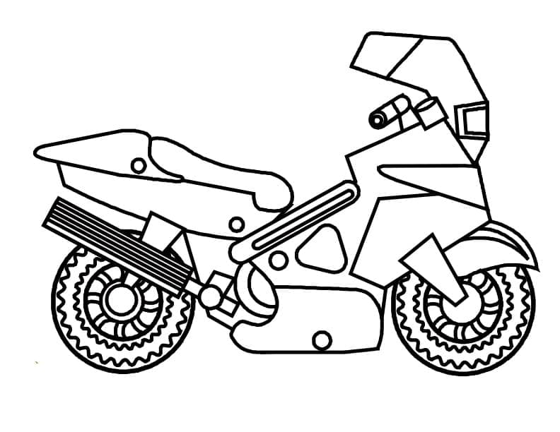 Moto Drôle coloring page