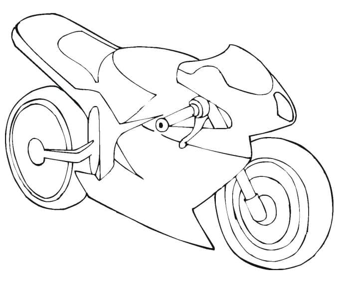 Moto Facile coloring page