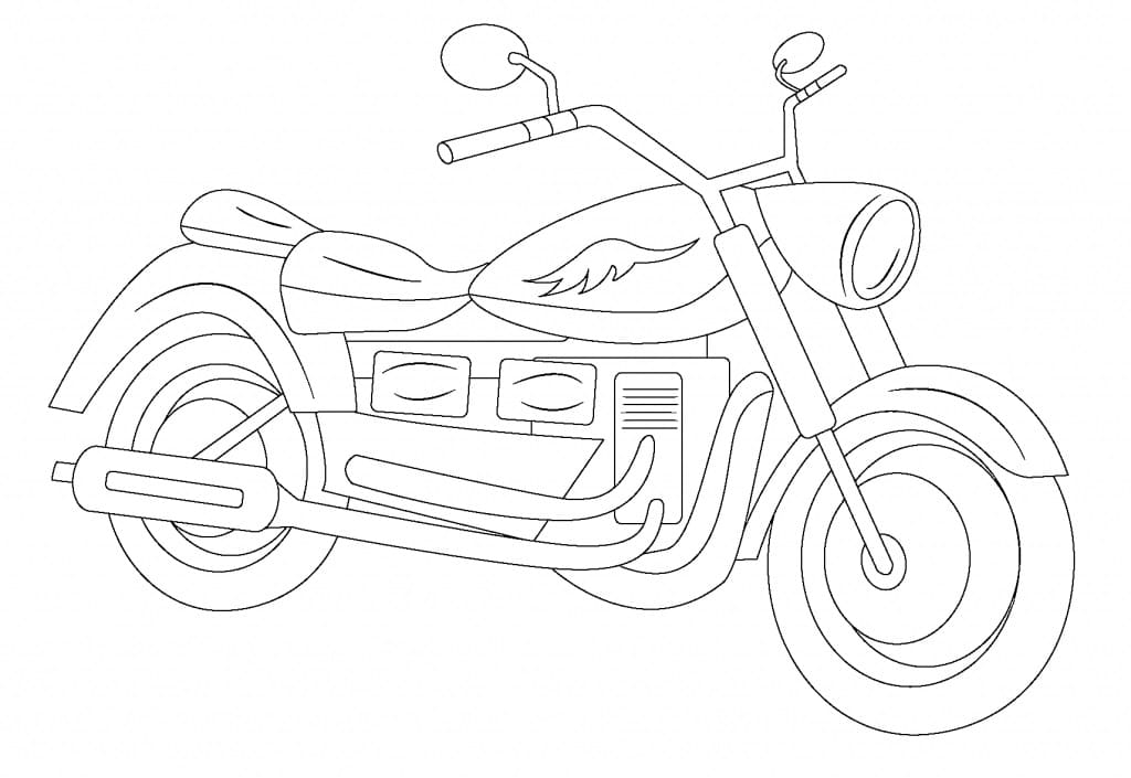 Moto Gratuite coloring page