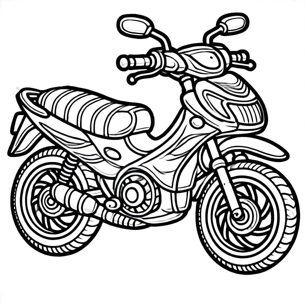 Moto Imprimable Pour Les Enfants coloring page